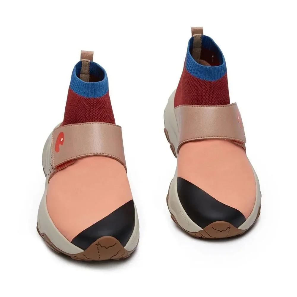 UIN Women's Walking Shoes Non-Slip Comfort Sneaker(Coral CAZORLA II) New No Box